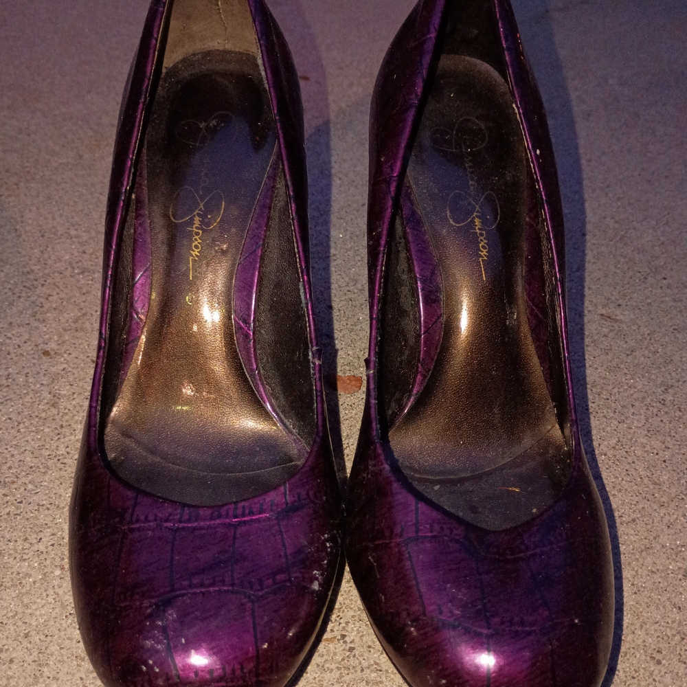 Jessica Simpson Purple Stiletto Heels